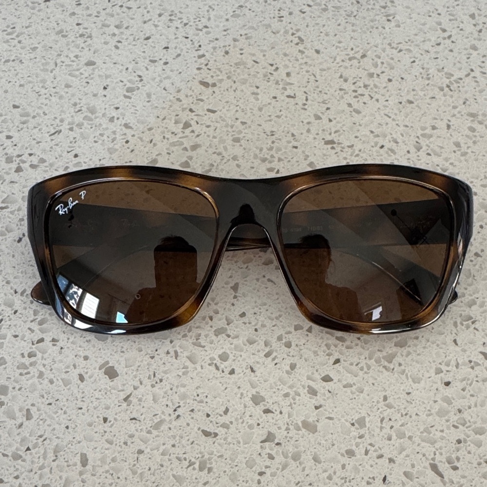 Ray-Ban Polarized RB4194 - Polished light Havana